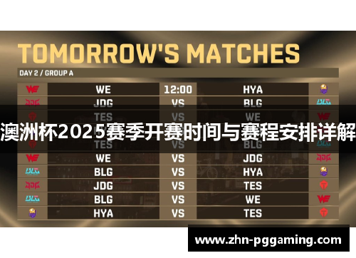 澳洲杯2025赛季开赛时间与赛程安排详解