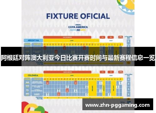 阿根廷对阵澳大利亚今日比赛开赛时间与最新赛程信息一览