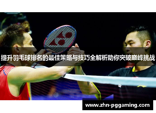 提升羽毛球排名的最佳策略与技巧全解析助你突破巅峰挑战
